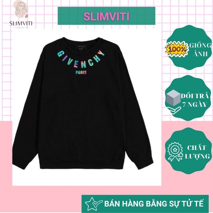 Áo sweater nữ 2hand nỉ form rộng SLIMVITI V90