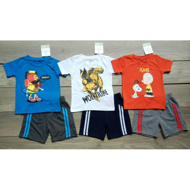 Bộ đồ thun bé trai Carter