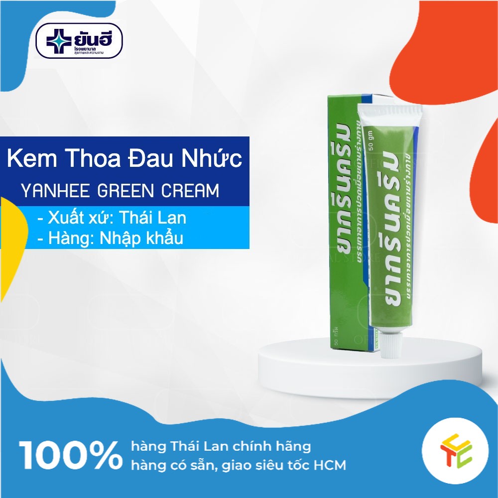 Kem lạnh thoa đau nhức xương khớp - bong gân - bệnh Gout - Green Cream