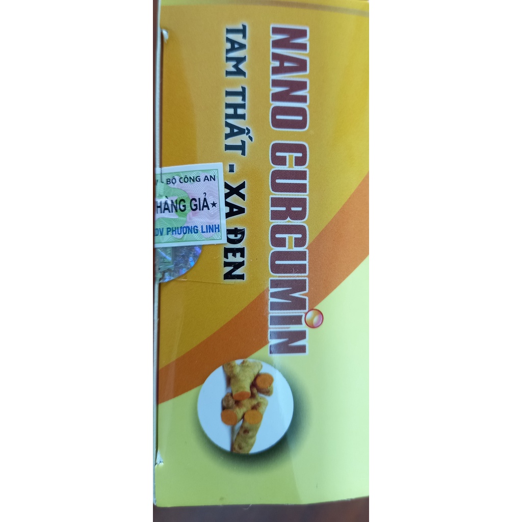 Viên nghệ Nano Curcumin tam thất xạ đen ( Học viện quân Y)