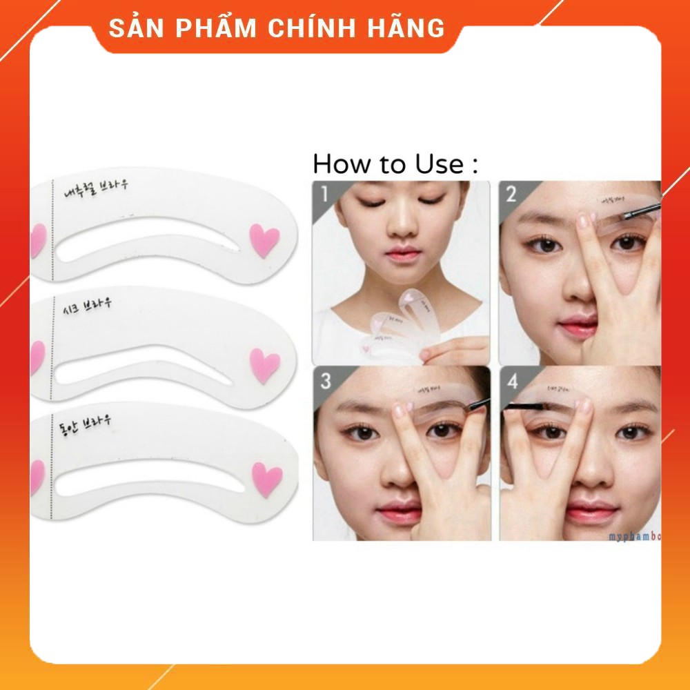 Bộ 3 khuôn kẻ chân mày Mini Brow Class