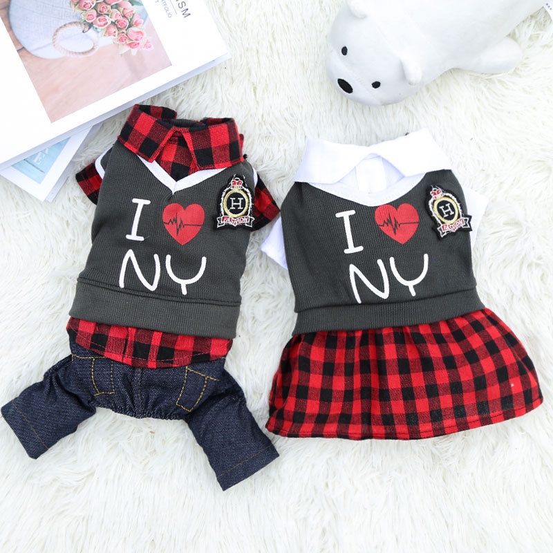 Áo Denim In Họa Tiết Hoạt Hình Dễ Thương Thời Trang Xuân Hè Cho Thú Cưng