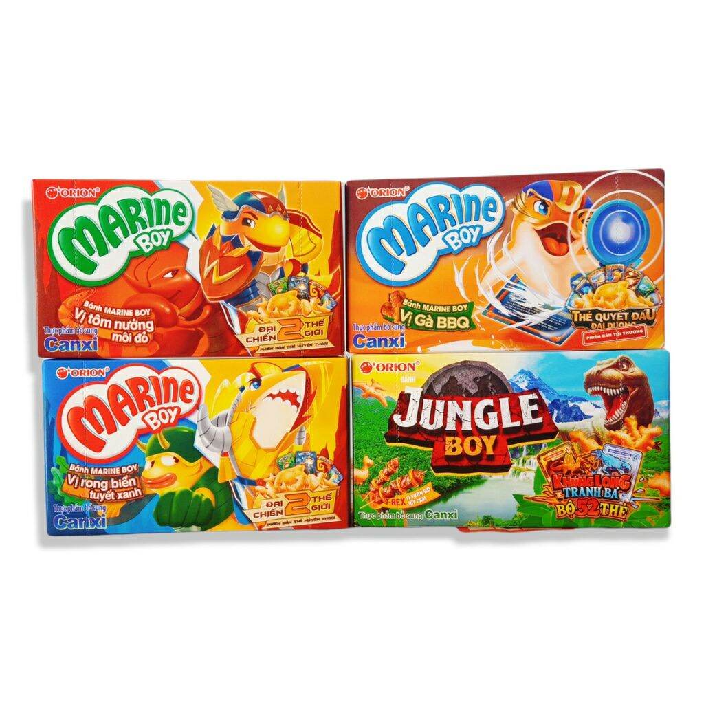 Gói Bánh Cá Marine Boy gói lớn siêu to 56gr, 35gr các Vị.