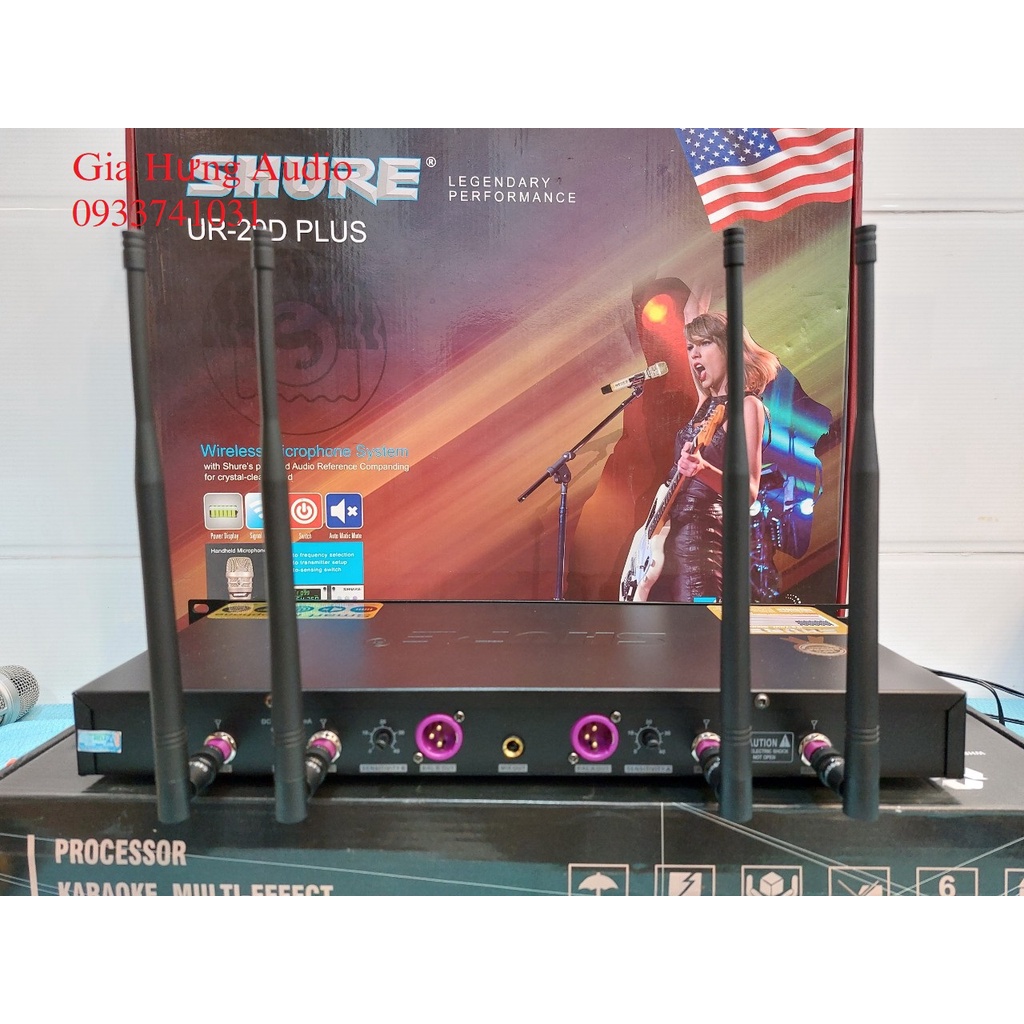Micro không dây Shure UR29D plus , micro cao cấp New 2022, BH 1 năm