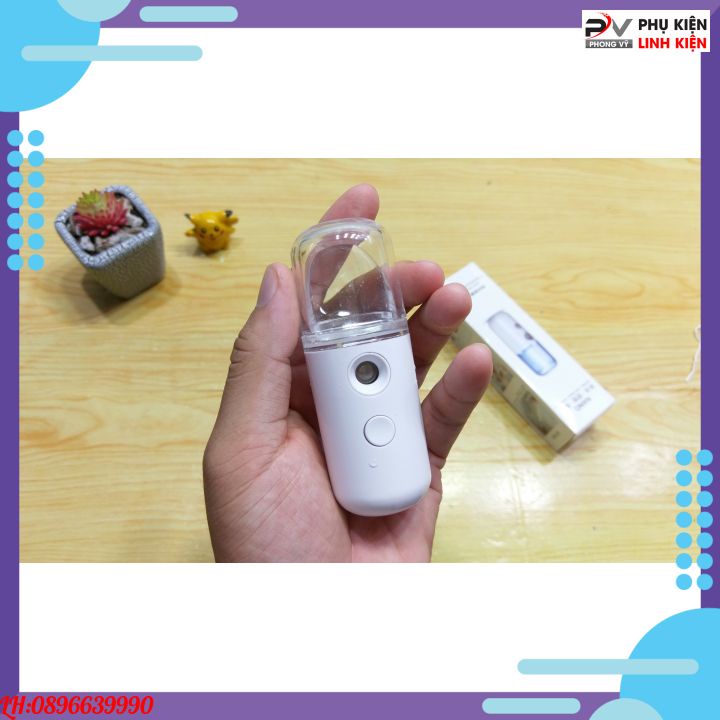 Máy phun sương xông hơi mặt nano mini cầm tay - hỗ trợ dưỡng da, xịt khoáng cho da trẻ đẹp