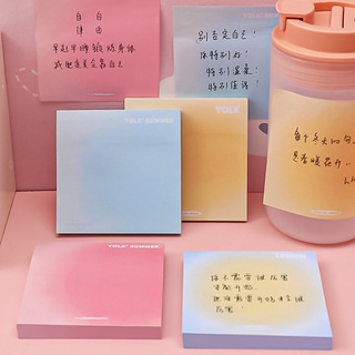 Set 50 giấy ghi chú hình vuông màu sắc gradient độc đáo