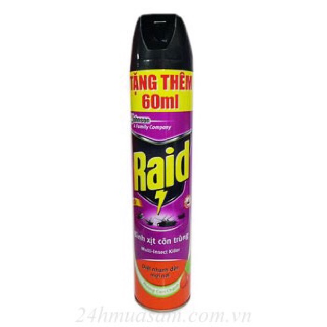 Bình xịt côn trùng Raid chai 600ml