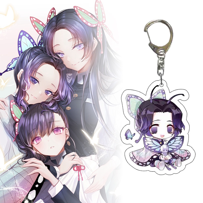 Móc Khóa Nhựa Acrylic Họa Tiết Hoạt Hình Demon Slayer Kimetsu No Yaiba Tanjiro Kamado Dễ Thương