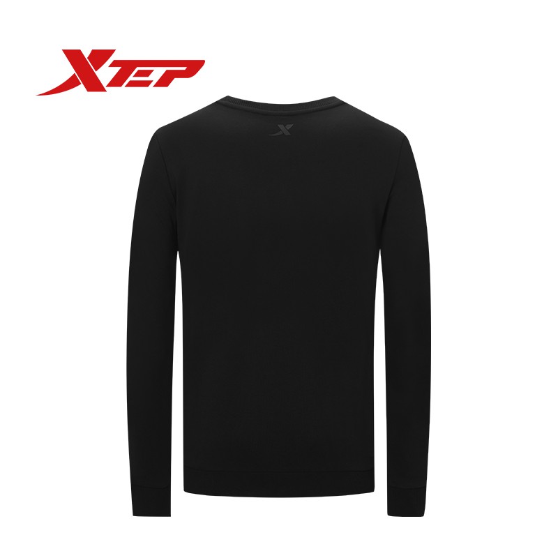 Áo nỉ mùa đông nam Xtep dáng thể thao dài tay, chất liệu mềm mịn và sweater giữ nhiệt 980329920104