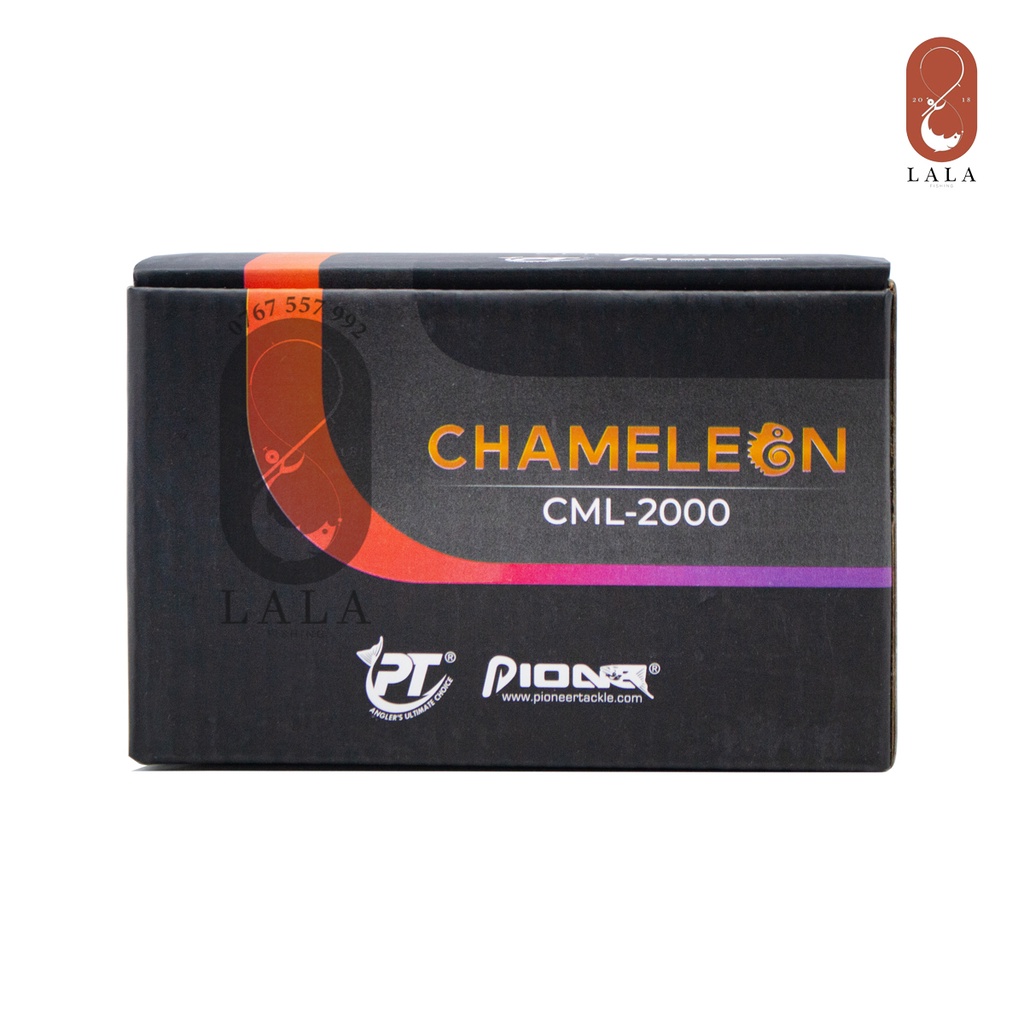 Máy câu cá Pioneer Chameleon CML đủ size full kim loại, chịu tải cao - phiên bản máy câu cá màu sắc &quot;tắc kè hoa&quot;