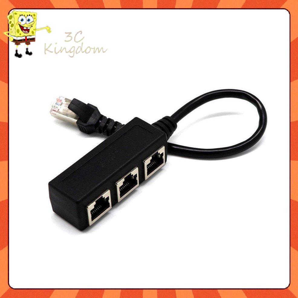 Dây Cáp Chia 1 Ra 3 Cổng Ethernet RJ45 Y Cho CAT 5 / CAT 6 LAN | BigBuy360 - bigbuy360.vn