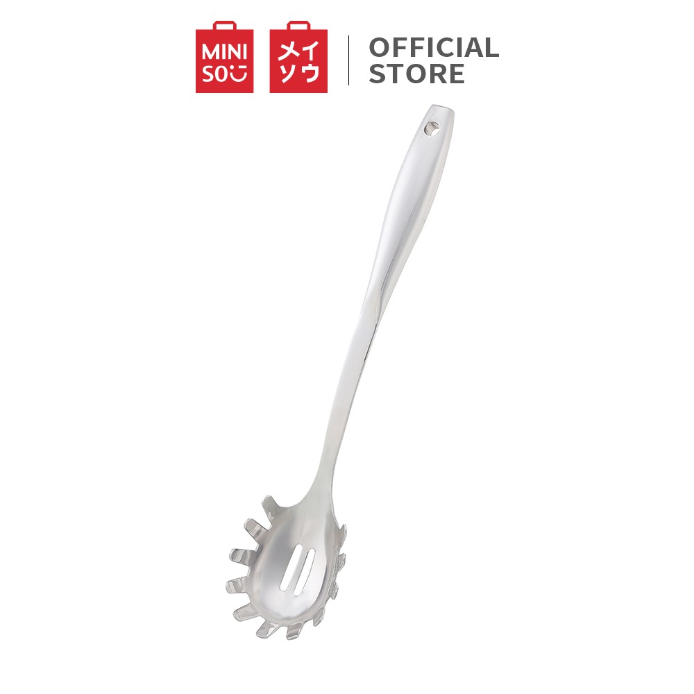 Miniso Dụng Cụ Nấu Mì Pasta Bằng Thép Không Gỉ Có Tay Cầm Dài Tiện Dụng