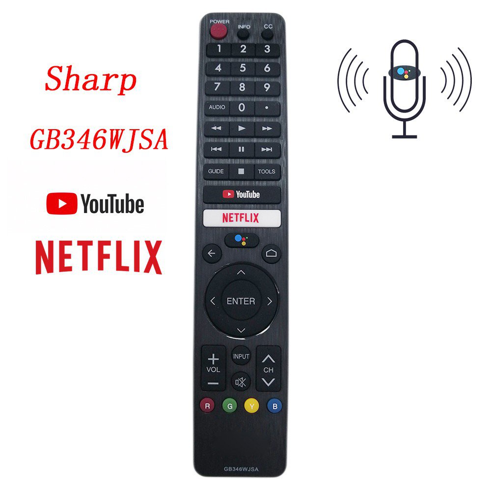 Điều Khiển Từ Xa GB346WJSA Cho TV SHARP TV Netflix Và YouTube Model GB326WJSA