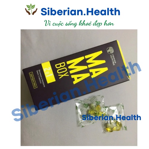 [Hỗ trợ bà bầu] Viên uống cho mẹ bầu và mẹ sau sinh MAMA BOX Siberian Wellness 30 túi