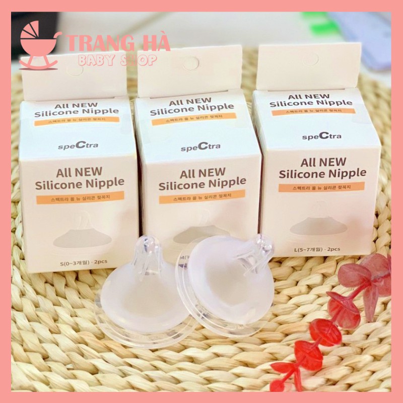 🍑MẪU MỚI🍑 2 VAN THÔNG KHÍ🍑Hộp 2 Núm Ti Spectra Chính Hãng Hàn Quốc