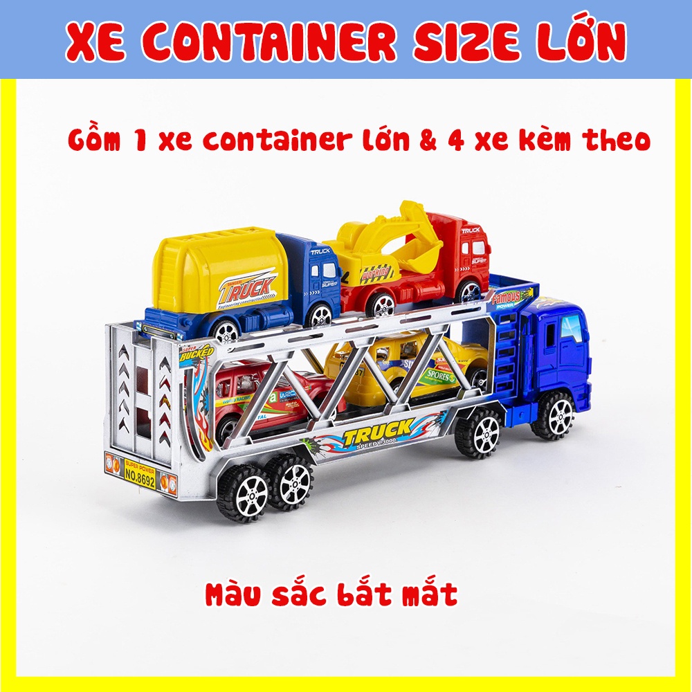 Đồ Chơi Mô Hình Xe Container Size Lớn