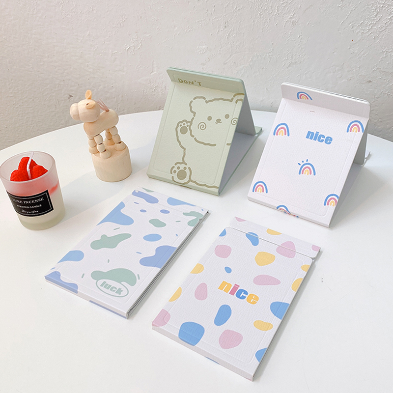 Gương Trang Điểm Gấp Gọn Tiện Dụng Phong Cách Hàn Quốc Xinh Xắn