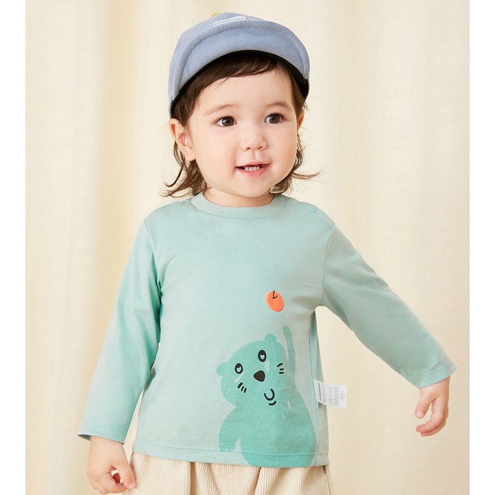 (0-3 tuổi) Áo phông dài tay bé trai hãng BALABALA 200321100101 mềm mịn, đáng yêu