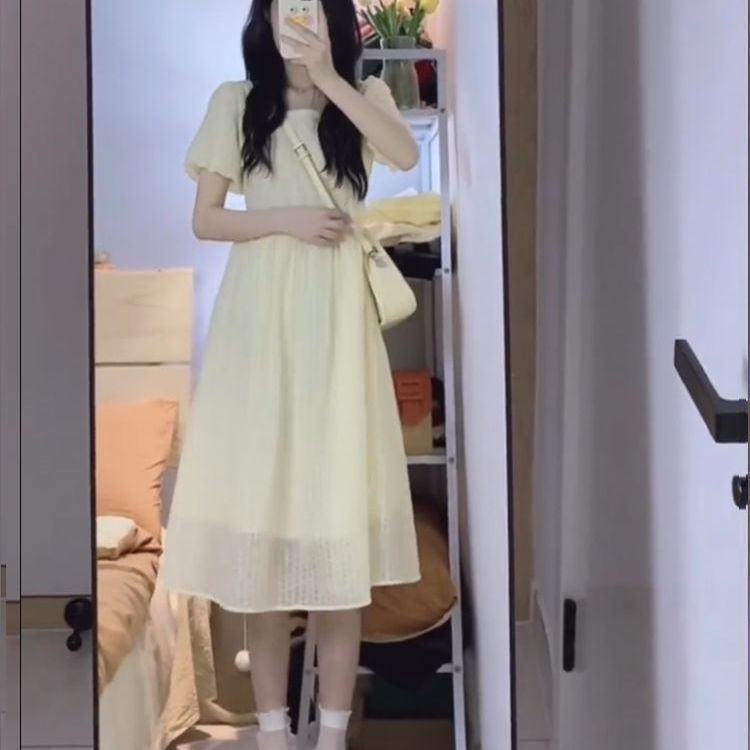 Đầm Midi Công Chúa Mùa Hè Eo Nhẹ Dịu Dàng Ngọt Ngào Cho Nữ