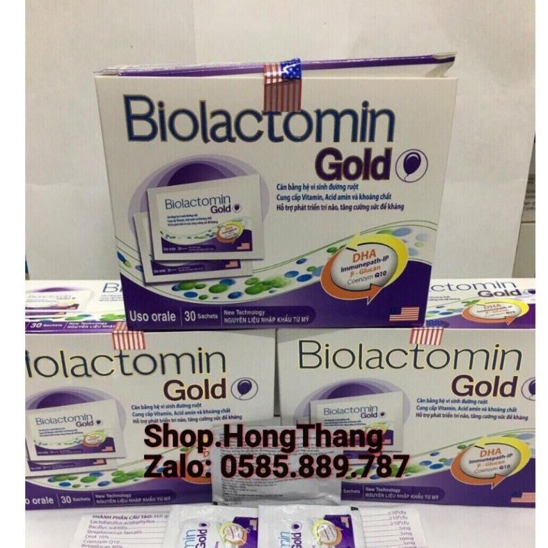 Biolactomin gold cho Bé hộp 30 gói