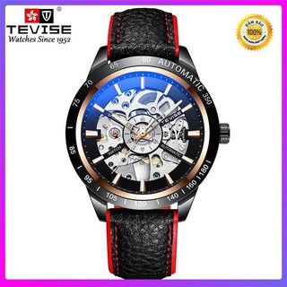 ĐỒNG HỒ CƠ LỘ MÁY NAM TEVISE DÂY DA CAO CẤP CHÍNH HÃNG ( Đồng Hồ Cơ Cao Cấp )