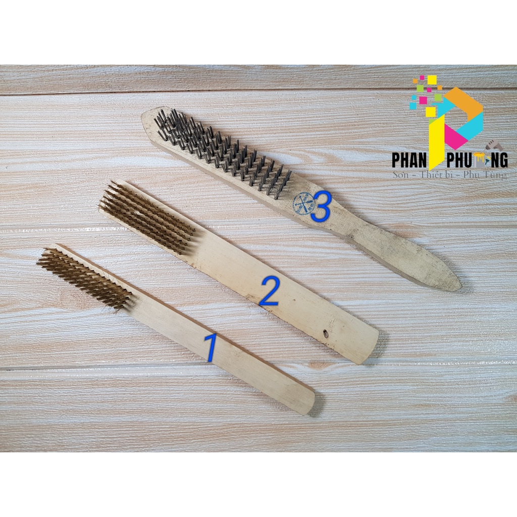 BÀN CHẢI ĐÁNH RỈ, CHẢI CHÀ SÉT, BÀN CHẢI CÁN DÀI LOẠI KẼM, ĐỒNG