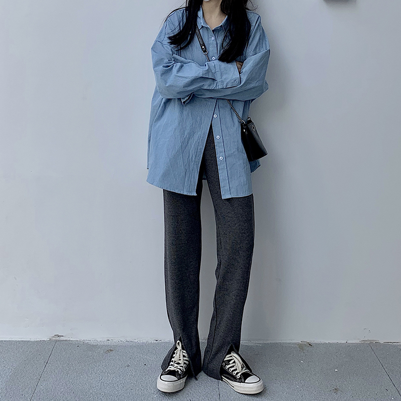 Quần Nữ Dài Lưng Cao Xẻ Ống Thời Trang Hàn Quốc 2 Màu Lựa Chọn | BigBuy360 - bigbuy360.vn