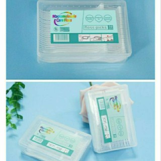 _hộp 50 chiếc tăm chỉ nha khoa floss picks tiệt trùng sợi chỉ mảnh