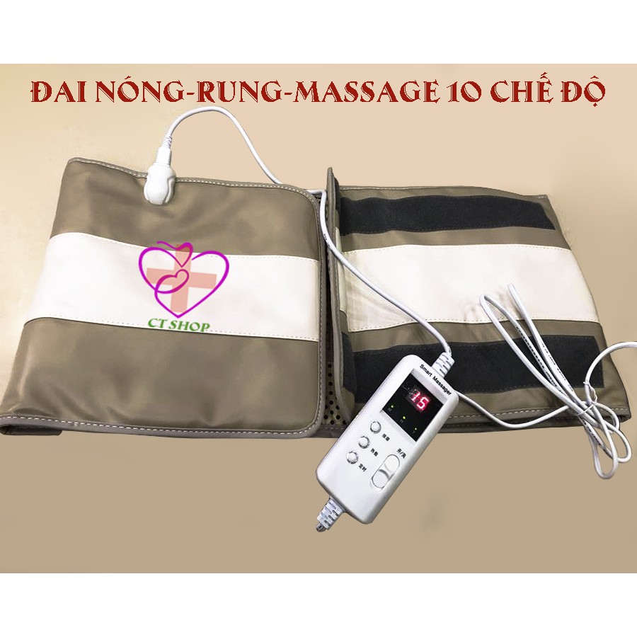 Đai Nóng - Rung - Massage 10 Chế Độ.