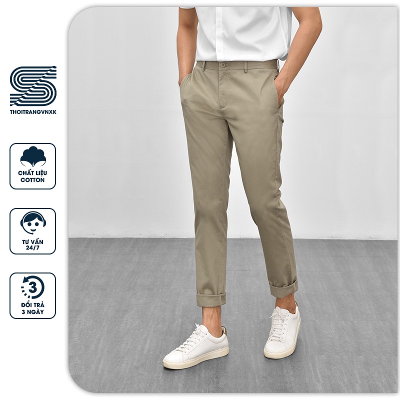 Quần kaki nam, quần âu thời trang dáng dài công sở Sonvnxk - QKKLC0001