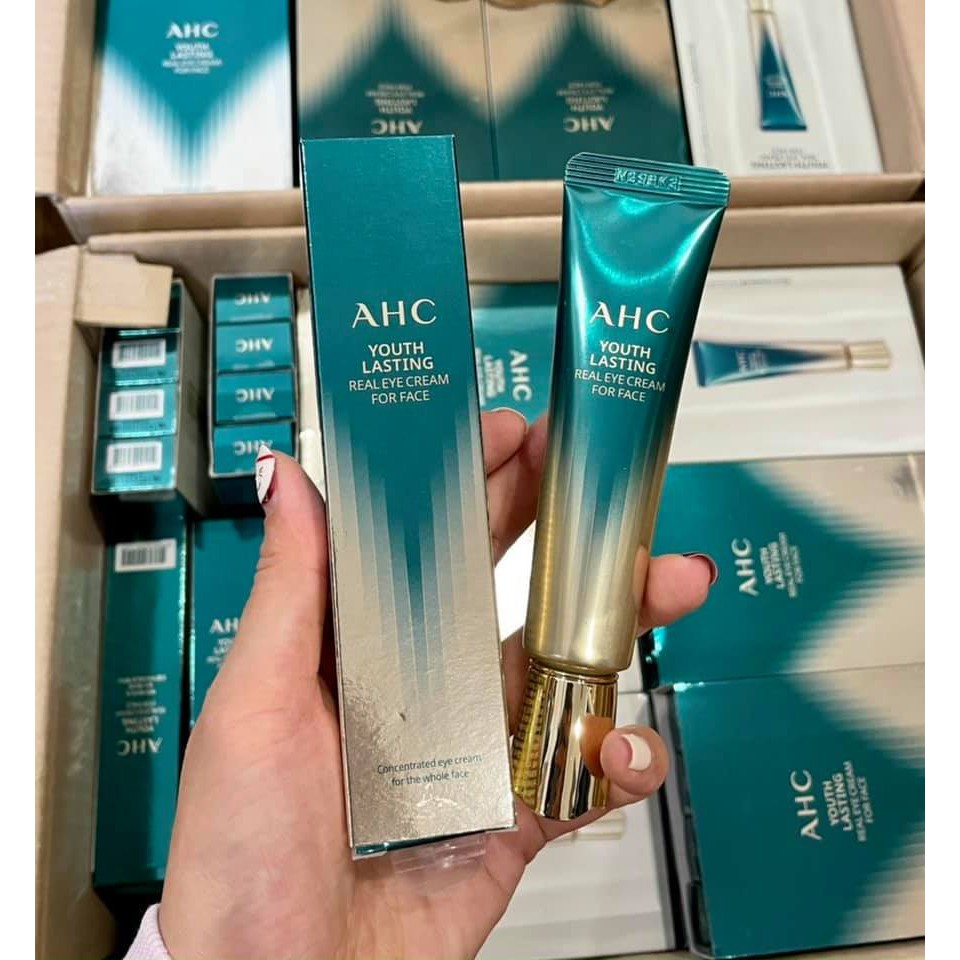 Kem mắt AHC mẫu xanh mới