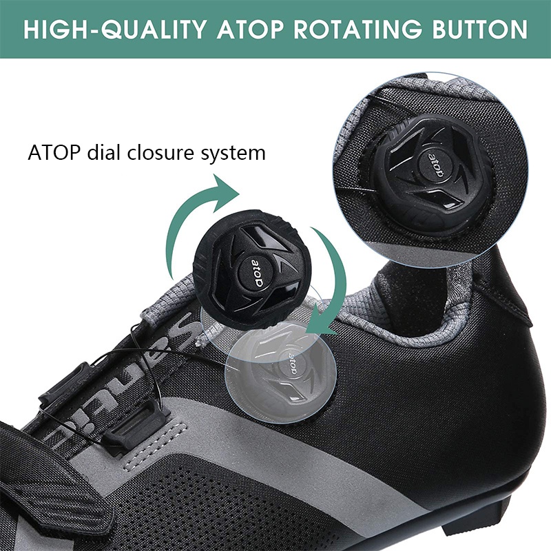 Santic Giày Đạp Xe Nam Đường Đi Xe Đạp Cleats Giày Tương Thích SPD Xe Đạp Cleats Giày Thoáng Khí Giày Đạp Xe Nữ KS20019