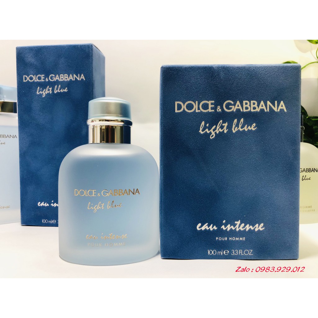 [D&G] Nước Hoa Nam Dolce & Gabbana Light Blue Eau Intense (mẫu thử)
