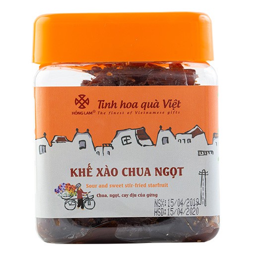 Ô Mai (Xí Muội) Khế Xào Chua Ngọt Hồng Lam - Vị Chua Ngọt Dẻo - Hộp (200g,300g,500g)