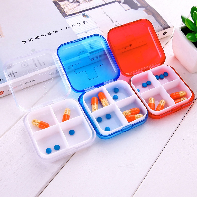 [HÀNG CÓ SẴN] Hộp Đựng Thuốc Mini Chia Ngăn Tiện Lợi SIGO