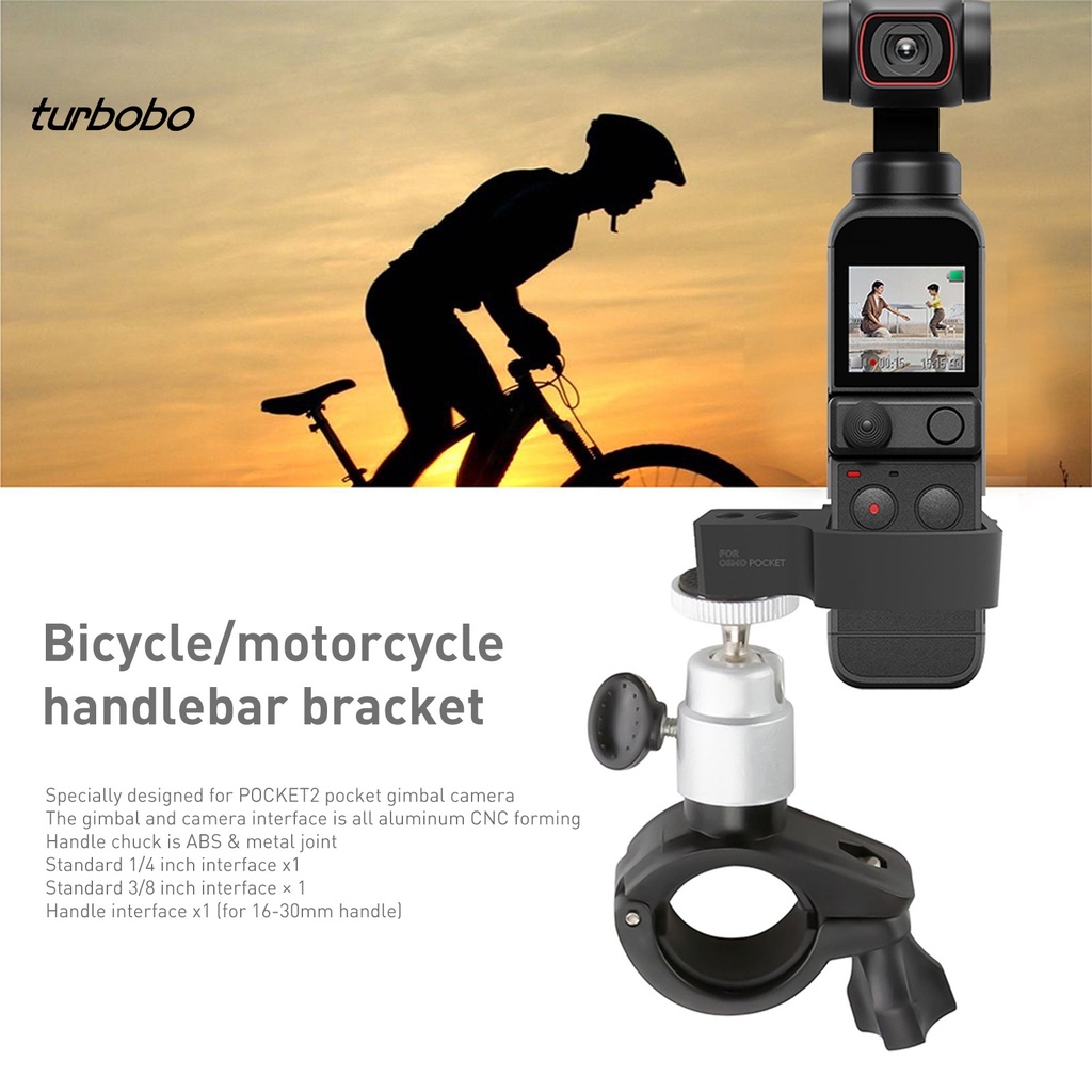 Phụ kiện giá đỡ bằng turbo gắn xe đạp cho DJI POCKET 2 Osmo Gimbal Camera | WebRaoVat - webraovat.net.vn