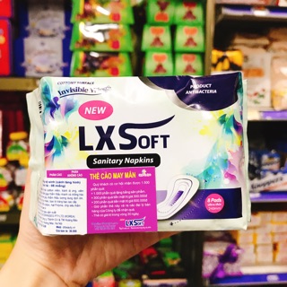 BĂNG VỆ SINH LX SOFT BẠC HÀ CÁNH TÀNG HÌNH - 8 MIẾNG
