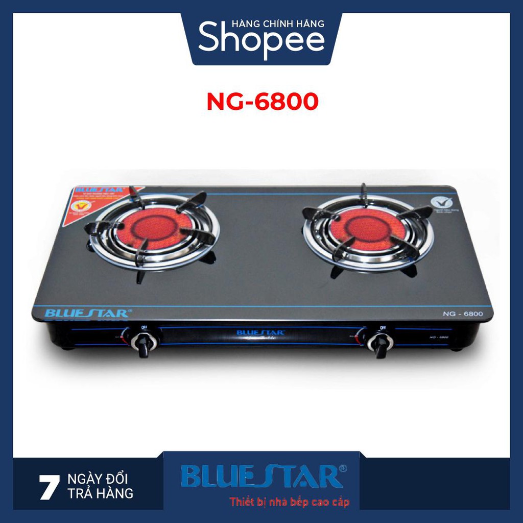 Bếp gas hồng ngoại Bluestar NG-6800, Đánh lửa Magneto 2 vòng lửa