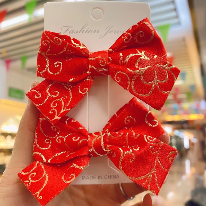 GETNOIVAS Set 6/5 kẹp tóc đính hạt kim loại lấp lánh phong cách cổ điển cho nữ