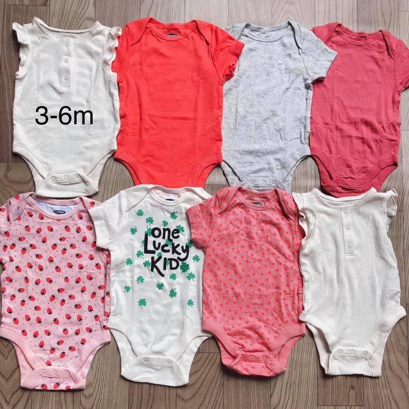 [Mã WASKT410K giảm 10K đơn 50K] [Mã FASHIONT4FA2 giảm 10K đơn 50K] Set 5 body cho bé gái và trai(xuất dư)