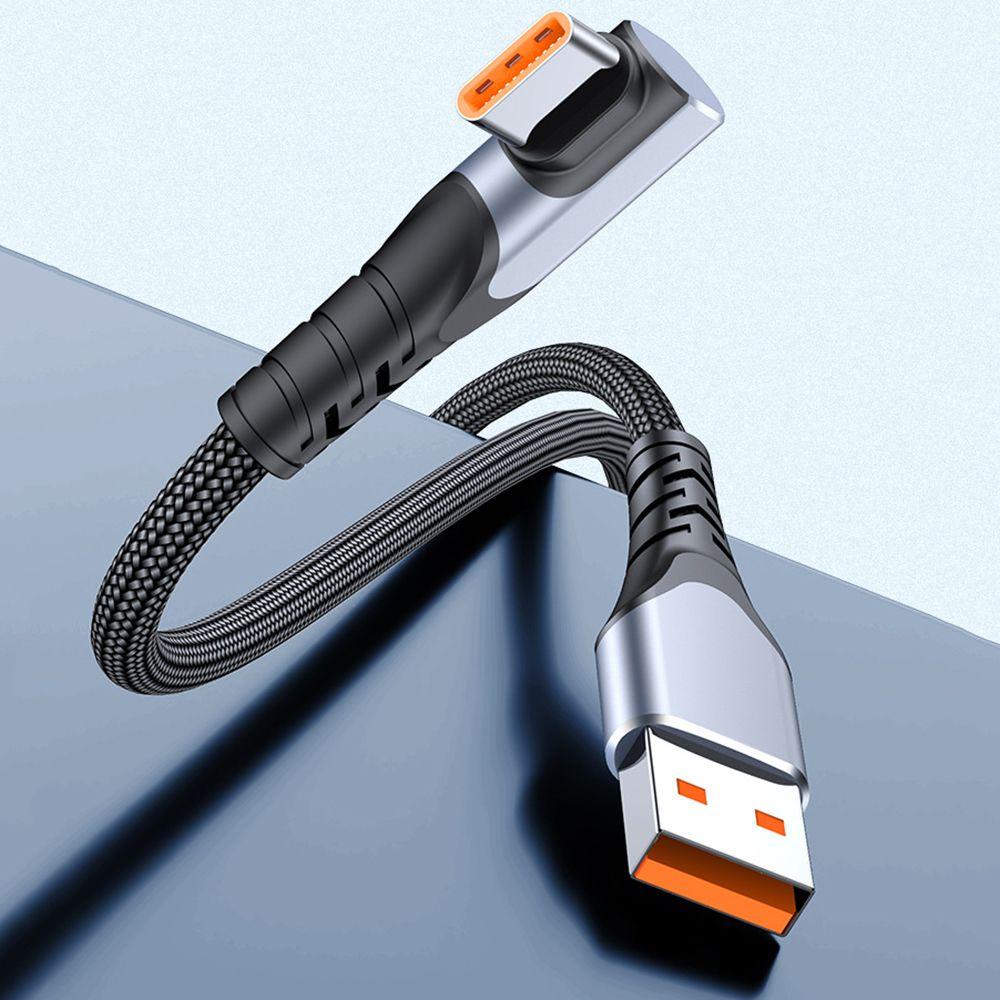 BTLIMER Cáp Sạc Nhanh Và Truyền Dữ Liệu Đầu USB C Sang USB Type C 90 Độ 6A SCP Cho Huawei OPPO VOOC OnePlus