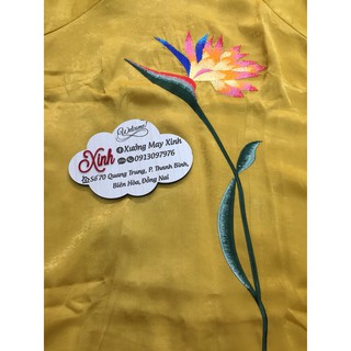 Áo dài lụa nhung cao cấp