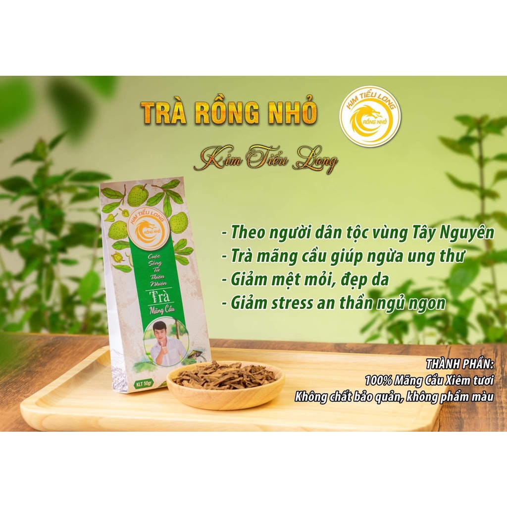 Combo 3 gói trà ngủ ngon, thải độc rồng nhỏ Kim Tiểu Long