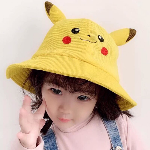 (SALE TẾT) Nón PIKACHU Hot Trend Cho Bé Yêu (Màu Vàng)