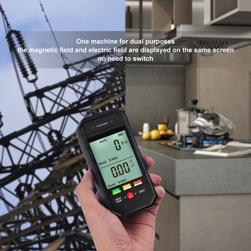 Thiết Bị Dò Bức Xạ Điện Từ kiss EMF Có Đèn Âm Thanh