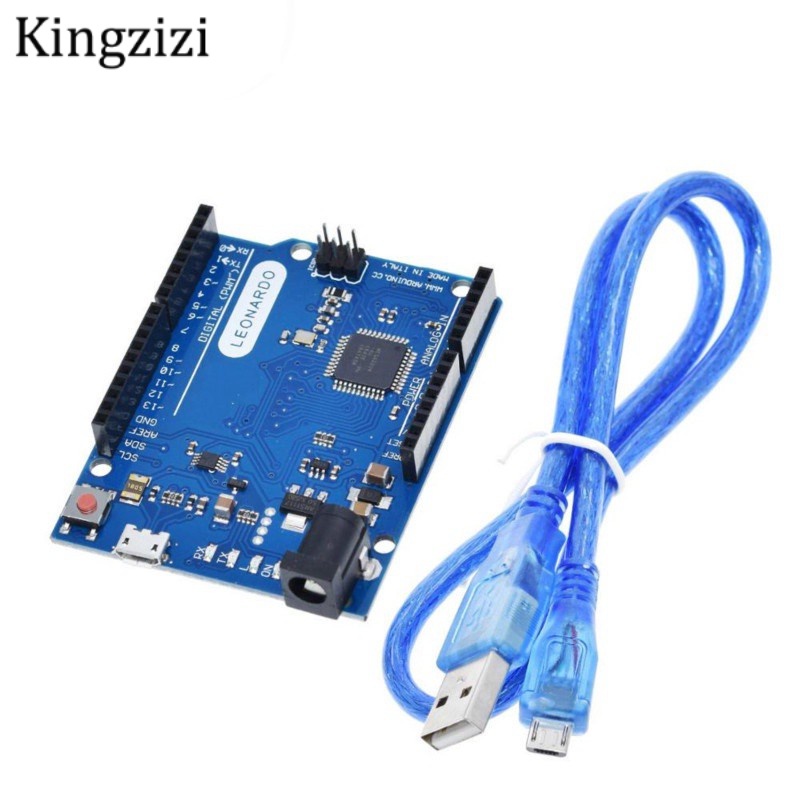 Bảng bo mạch vi điều khiển Leonardo R3 Atmega32U4 kèm cáp USB cho bộ khởi động Arduino tự làm