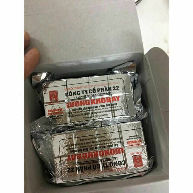 Thùng 6 hộp lương khô bay 6kg quân đội Việt Nam