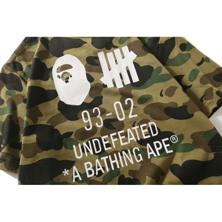 【In Stock】Bape Undefeated A Bathing Ape Men Women cotton Short Sleeve T Shirt
