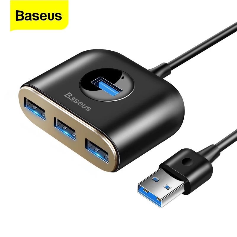 Bộ chia Baseus 4 cổng USB 3.0 2.0 tốc độ cao tiện dụng cho laptop