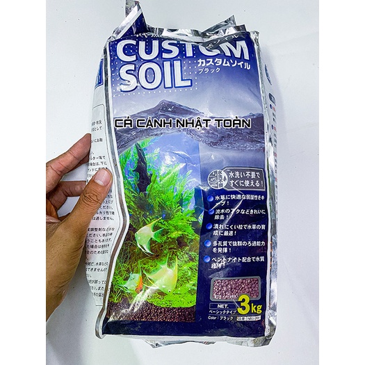 PHÂN NỀN NISSO CUSTOM SOIL BLACK NHẬT BẢN CHO HỒ CÁ THỦY SINH